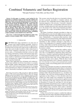 Combined Volumetric and Surface Registration