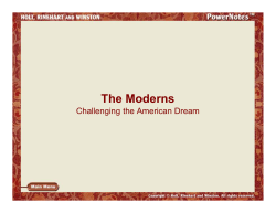 The Moderns