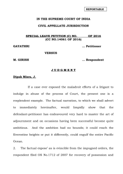 Gyathri vs. M. Girish