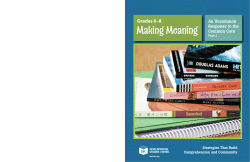 Making Meaning - Center for the Collaborative Classroom