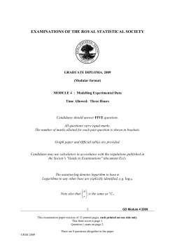 Module 4 - Royal Statistical Society