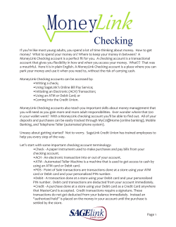 MoneyLink Checking Review