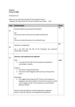Answers Section A (SBQ) Study Source A What can you infer about
