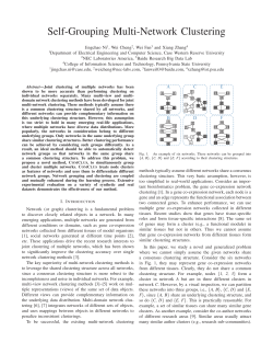 Self-Grouping Multi-Network Clustering