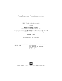 Proper Names and Propositional Attitudes