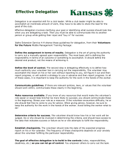 Effective Delegation - Kansas 4