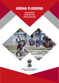 for Urban Flooding - Ministry of Urban Development