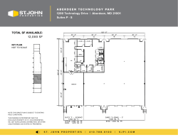 Aberdeen Technology Park | 1200 Technology Drive | Suites P-S