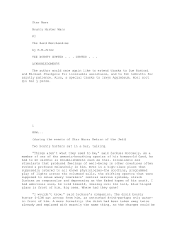 Star Wars Bounty Hunter Wars #3 The Hard Merchandise by K.W.