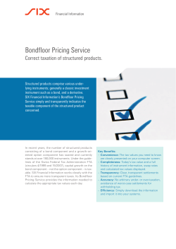 Bondfloor Pricing Service - Correct taxation of structured products (A4)