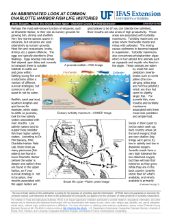 an abbreviated look at common charlotte harbor fish life histories