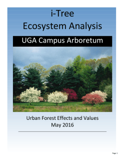 i-Tree Ecosystem Analysis