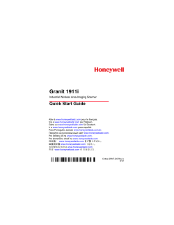 Granit1911i Industrial Wireless Quick Start Guide