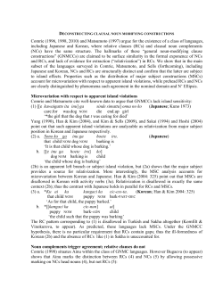 Deconstructing Clausal Noun Modifying Constructions