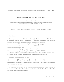 The square of the Fermat quotient