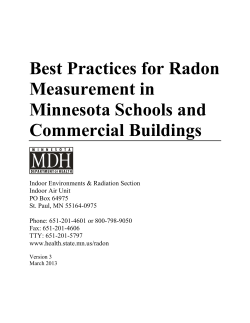 Best Practices for Radon Testing in Minnestoa Schools