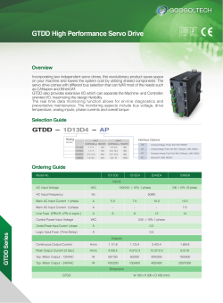 GTDD High Performance Servo Drive