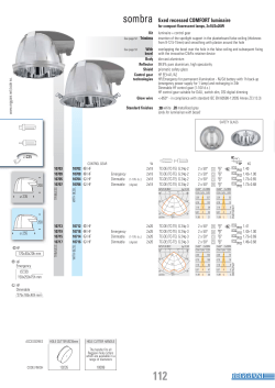 sombra fixed recessed COMFORT luminaire
