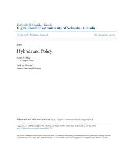 Hybrids and Policy - DigitalCommons@University of Nebraska