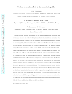 Coulomb correlation effects in zinc monochalcogenides