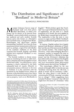 Bordland - British Agricultural History Society