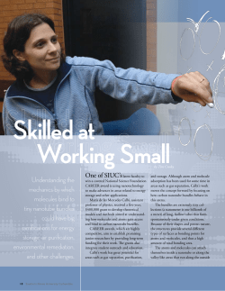 Understanding the mechanics by which molecules bind to tiny