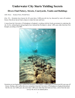 Underwater City Starts Yielding Secrets