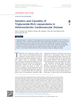 Genetics and Causality of Triglyceride-Rich Lipoproteins in