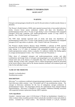 Kliovance - Novo Nordisk Australia