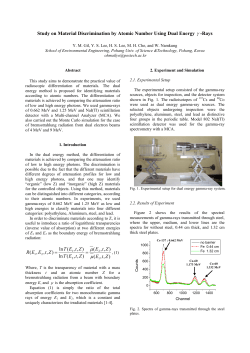 Study on Material Discrimination by Atomic Number Using Dual