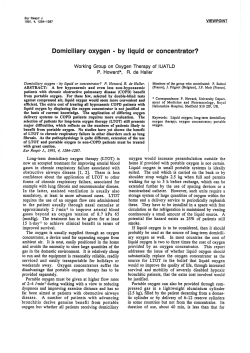 Domiciliary oxygen - by liquid or concentrator?