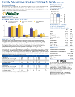 Fidelity Advisor Diversified International T Fund as of 12/31/2016