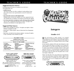 Integers - Library Video Company