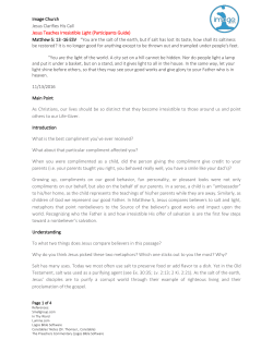 Image Church Jesus Clarifies His Call Jesus Teaches Irresistible