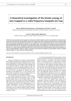 A theoretical investigation of the kinetic energy of ions trapped in a