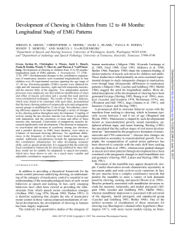 Development of Chewing in Children From 12 to 48 Months