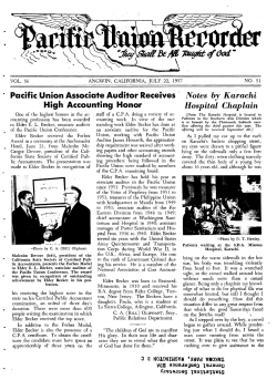 Pacific Union Recorder for 1957
