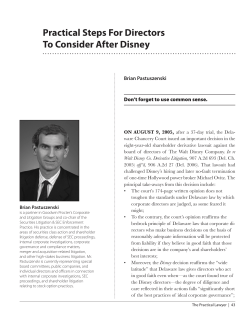 Practical Steps for Directors to Consider After