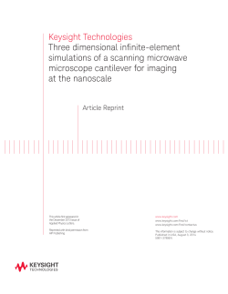 Keysight Technologies Three dimensional infinite