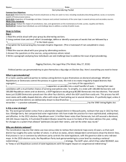 Gerrymandering Packet