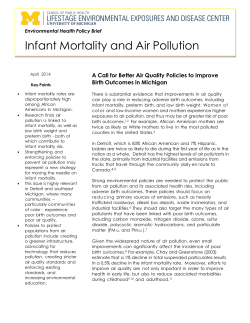 Infant Mortality and Air Pollution