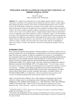 Football Hooliganism an Observation Study