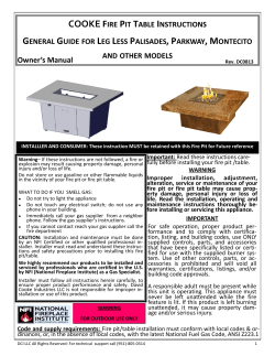 cooke fire pit table instructions