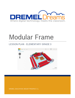 Elementary School Grade 3 Lesson Plan: Modular Frame