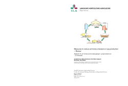 Measures to reduce ammonia emissions in pig production &ndash; Review