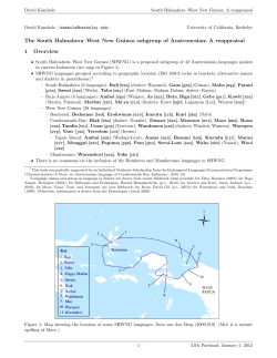 The South Halmahera&ndash;West New Guinea subgroup of Austronesian