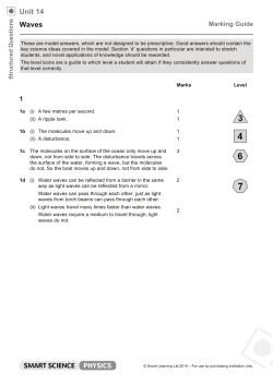 Unit 14 Waves - Smart Science