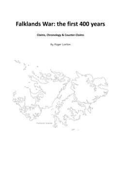Falklands War: the first 400 years