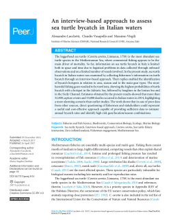 An interview-based approach to assess sea turtle bycatch in Italian