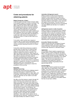 Patents - apt | PATENT AND TRADEMARK ATTORNEYS